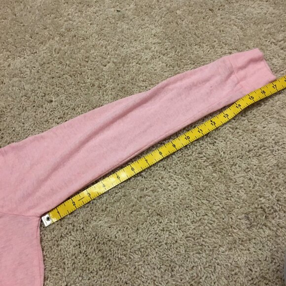 Victoria's Secret Baby Pink Word Art Long Sleeve Knit Tee - Picture 16 of 16